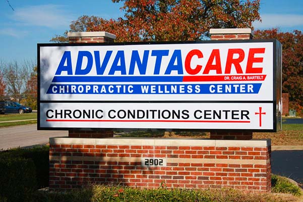 Chiropractic Elizabethtown KY ADVANTACARE Chiropractic Wellness Center Sign